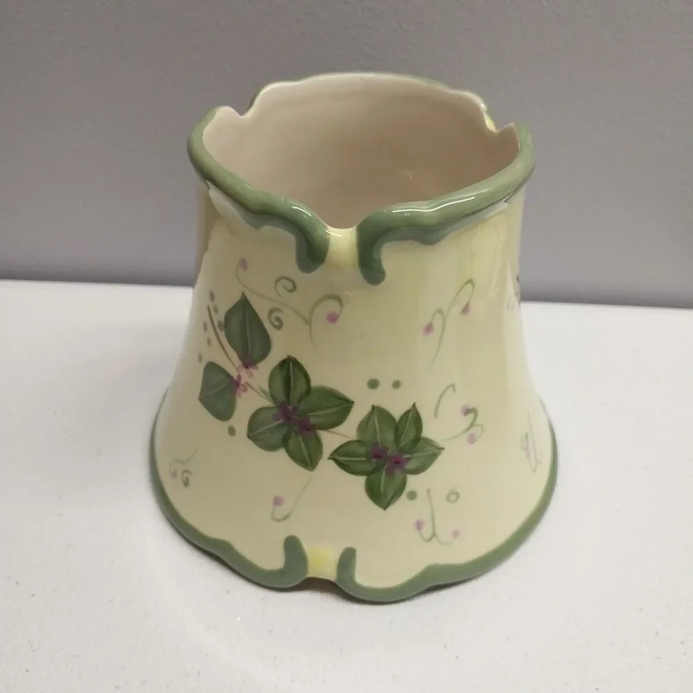 PartyLite Strawberry Fields Candle Shade Plate Small Jar Topper Retired P8098 - Picture 3 of 12